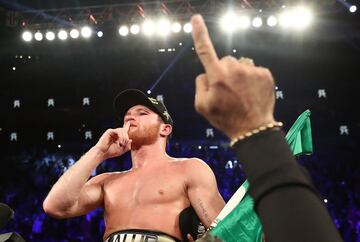 El triunfo de Canelo sobre Golovkin en imágenes