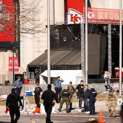 Where were the Chiefs players when the shooting started in Kansas City?