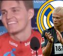 El doble gesto de Odegaard al ser preguntado por Haaland y el Madrid que está dando que hablar