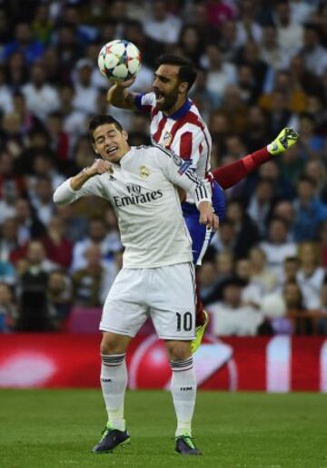 Seguimiento a James en el derbi madrileño por Champions