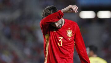 Piqué, con la Selección.