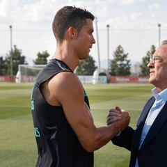Cristiano, Pérez come face to face for first time since exit talk