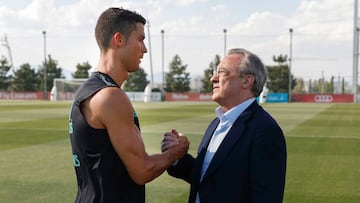 Primer cara a cara de Cristiano y Florentino tras el enfado