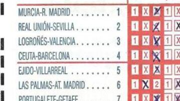 Errata en la quiniela