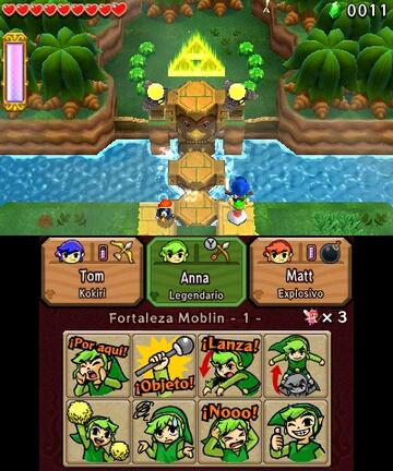 Captura de pantalla - The Legend of Zelda: Tri Force Heroes (3DS)