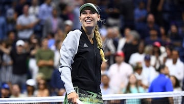 Caroline Wozniacki, en su último US Open.