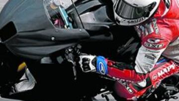 <b>EL MÁS RÁPIDO. </b>Simón se fue con el mejor tiempo de Moto2, empatado con Tomizawa y Takahashi.