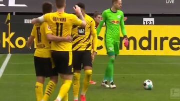 Los goles del Dortmund vs. Leipzig de la Bundesliga