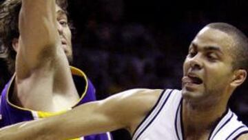 <strong>TODO CAMBIA EN SAN ANTONIO.</strong> El primer partido en cancha tejana no tuvo nada que ver con los disputados en el Staples. Los Spurs se impusieron con autoridad, liderados por Duncan y Ginobili.