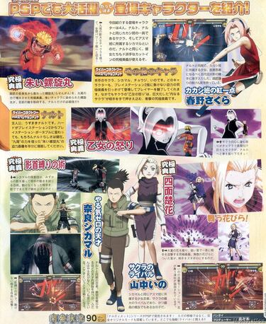 Nuevos escaneos de Dragon Ball y Naruto en PSP