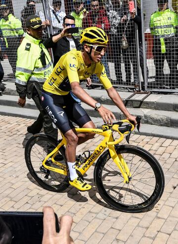 Zipaquirá recibe al campeón del Tour de Francia, Egan Bernal. Estas son algunas de las imágenes que se lleva a cabo en la Plaza de Los Comuneros.