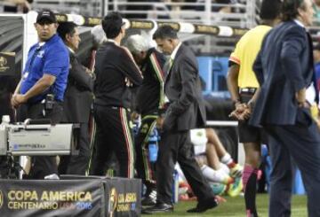 México y Chile juegan el último partido de cuartos de final de la Copa América Centenario en el Levi's Stadium en Santa Clara, California.