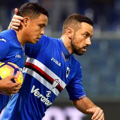 Muriel lidera las estadísticas ofensivas de la Sampdoria