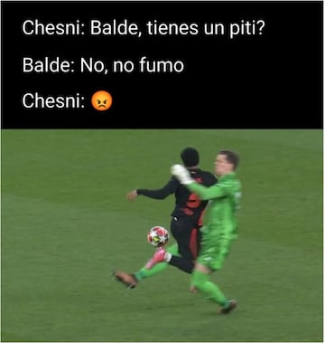 Szczesny no sale bien parado en los memes de las remontadas