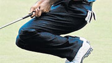 <b>FRENAZO. </b>La remontada de Tiger se frenó en la tercera jornada.