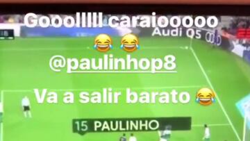 Dani Alves, en instagram: "Paulinho va a salir barato"