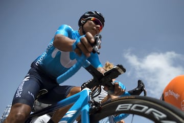 El colombiano Nairo Quintana del Movistar.