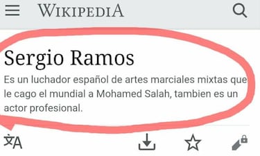 Karius sucede a Ulreich en Wikipedia: "Portero sin manos"