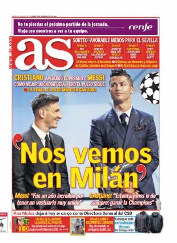 Las portadas de AS de agosto