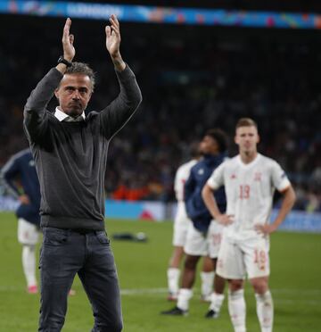 Luis Enrique tras ser eliminados en la tanda de penaltis.