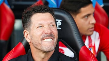 Simeone, en el partido en Son Moix.