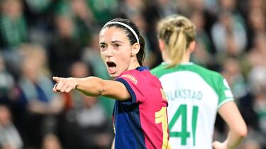 Aitana Bonmati celebra un gol.