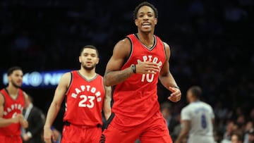 DeRozan se exhibe y los Raptors acechan a los Cavs