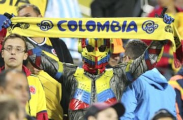 Los hinchas colombianos y argentinos mostraron gran ambiente en Sausalito 