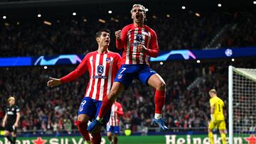 3-0. Antoine Griezmann celebra el tercer tanto que marca en el minuto 60 de partido.