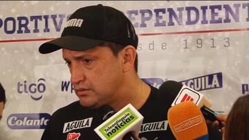 Aldo Bobadilla en zona mixta