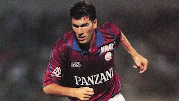 Zidane, en su &eacute;poca en el Girondins.