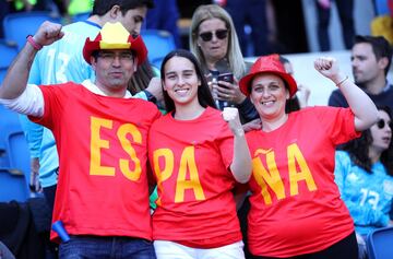 Seguidores de España en el Estadio Oceane de Le Havre.