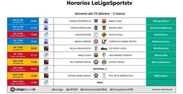Un partido de ASOBAL, uno de LEB Oro y otro de fútbol sala en el programa del viernes en LaLigaSports Tv