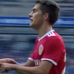 Los dos goles de Soro, el joven mediapunta del Zaragoza