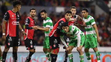 Angel Marquez of Atlas during the game Atlas vs Santos, corresponding to Group B of the Sky Cup 2022, at Jalisco Stadium, on December 12, 2022.

<br><br>

Angel Marquez de Atlas durante el partido Atlas vs Santos, correspondiente al Grupo B de la Copa Sky 2022, en el Estadio Jalisco, el 12 de Diciembre de 2022.