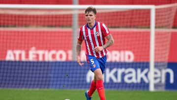 Pablo Pan, en el partido contra el Lille de la Youth League.