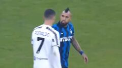 Vidal explota contra Cristiano tras una falta inexistente