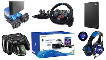 Equipa tu PlayStation con los mejores accesorios: auriculares, cargadores de mandos, discos duros…