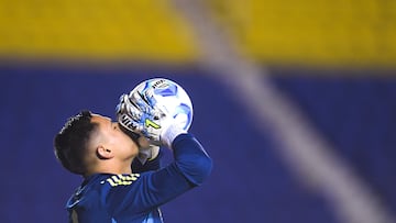 Luis Malagon of America during the 7th round match between America and Pachuca as part of the Liga BBVA MX, Torneo Apertura 2025 at Ciudad de los Deportes Stadium, on August 30, 2025 in Mexico City, Mexico.