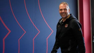 El técnico alemán del FC Barcelona, Hansi Flick.