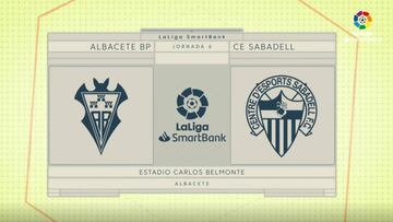Resumen y goles del Albacete-Sabadell de LaLiga SmartBank
