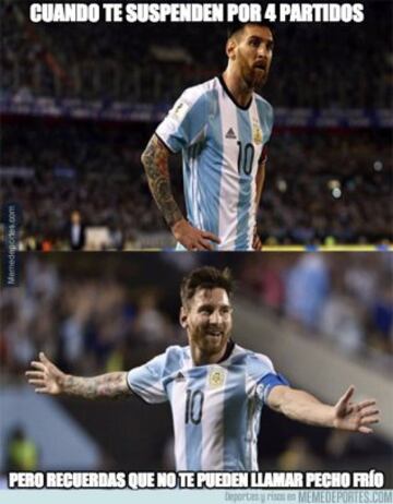 Los memes de la derrota de Argentina sin Messi en Bolivia