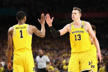 Las imágenes del triunfo de los Wolverines en el Final Four