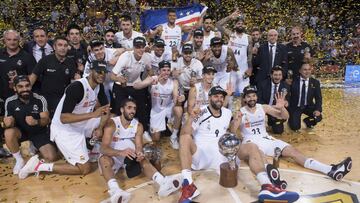 El Real Madrid se proclama campe&oacute;n de la Liga Endesa 2018/19 tras vencer al Barcelona en el Palau (68-74) en el cuarto partido de las finales.
 