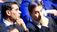 Fernando Hierro y Julen Lopetegui. 