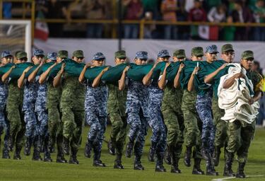 Action photo of action during the match Mexico vs Trinidad and Tobago, corresponding to the Final Hexagonal during the CONCACAF Qualifying rounds for the 2018 FIFA World Cup Russia, at Alfonso Lastras Stadium
Foto de accion durante el partido Mexico vs T