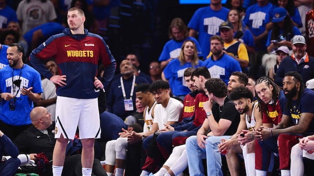 Nikola Jokic, en los playoffs 2025 durante la serie contra los Thunder.