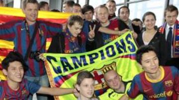 Cantos de "¿Por qué?" a la llegada del Barça a Minsk