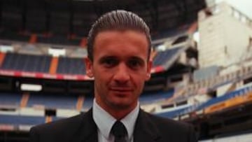 <b>VALIENTE. </b>Pedja posó así en AS en la previa ante el Valencia de 1997.