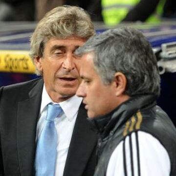 Manuel Pellegrini y Jos&eacute; Mourinho se ver&aacute;n las caras en un partido decisivo para la Premier.